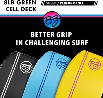 T-10 Progressive Series Bodyboard 40 Black Crescent Tail PE Core HDPE Slick 8lb Green Cell Deck Crescent Tail Men Women Bodyboard Surf Wave Ocean Summer Fun Beach Water