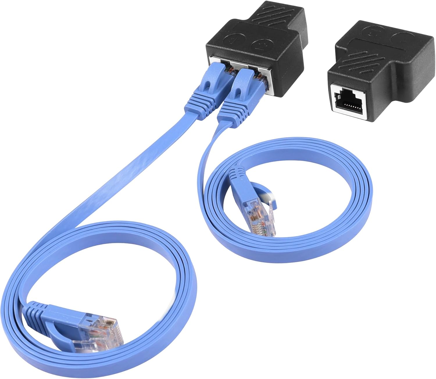 (1Pair) RJ45 Splitter Adapter,SinLoon Cable Splitter Cat5