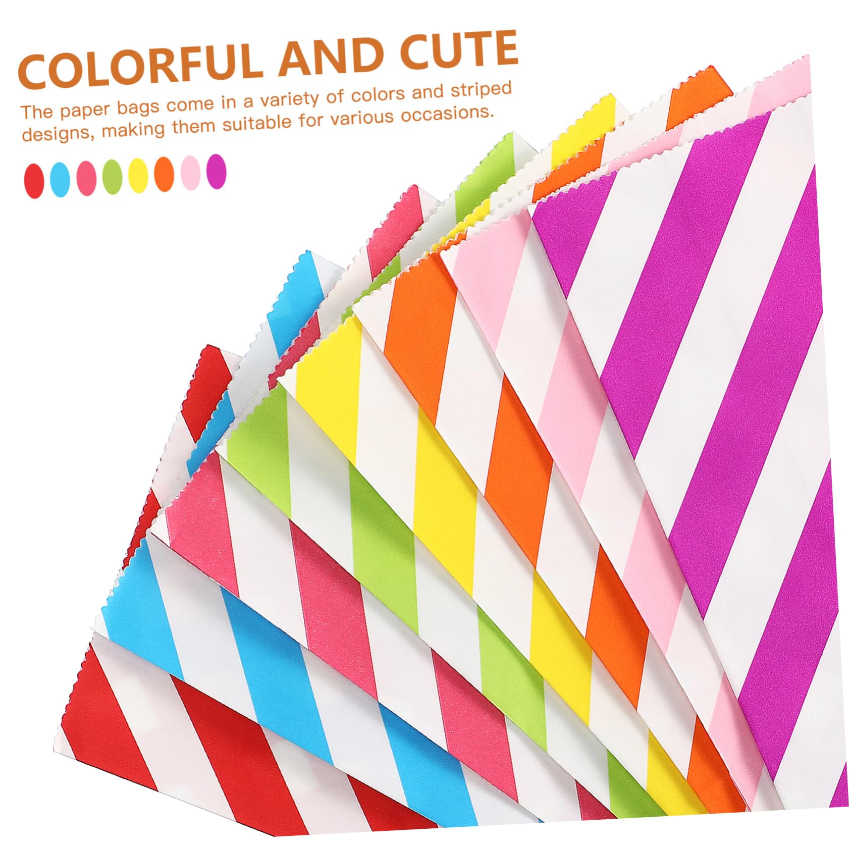 HAMPPLIES 80piezas Papel Para Bolsas De Dulces Pequeñas Bolsas De Fiesta De Colores Para Golosinas De Obsequio Para Fiestas