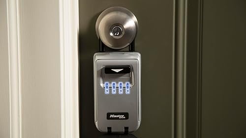 Miniatura 9 de Master Lock Caja de bloqueo de llave resistente, caja de bloqueo para llaves de casa, caja de seguridad para llaves con cerradura de combinación,