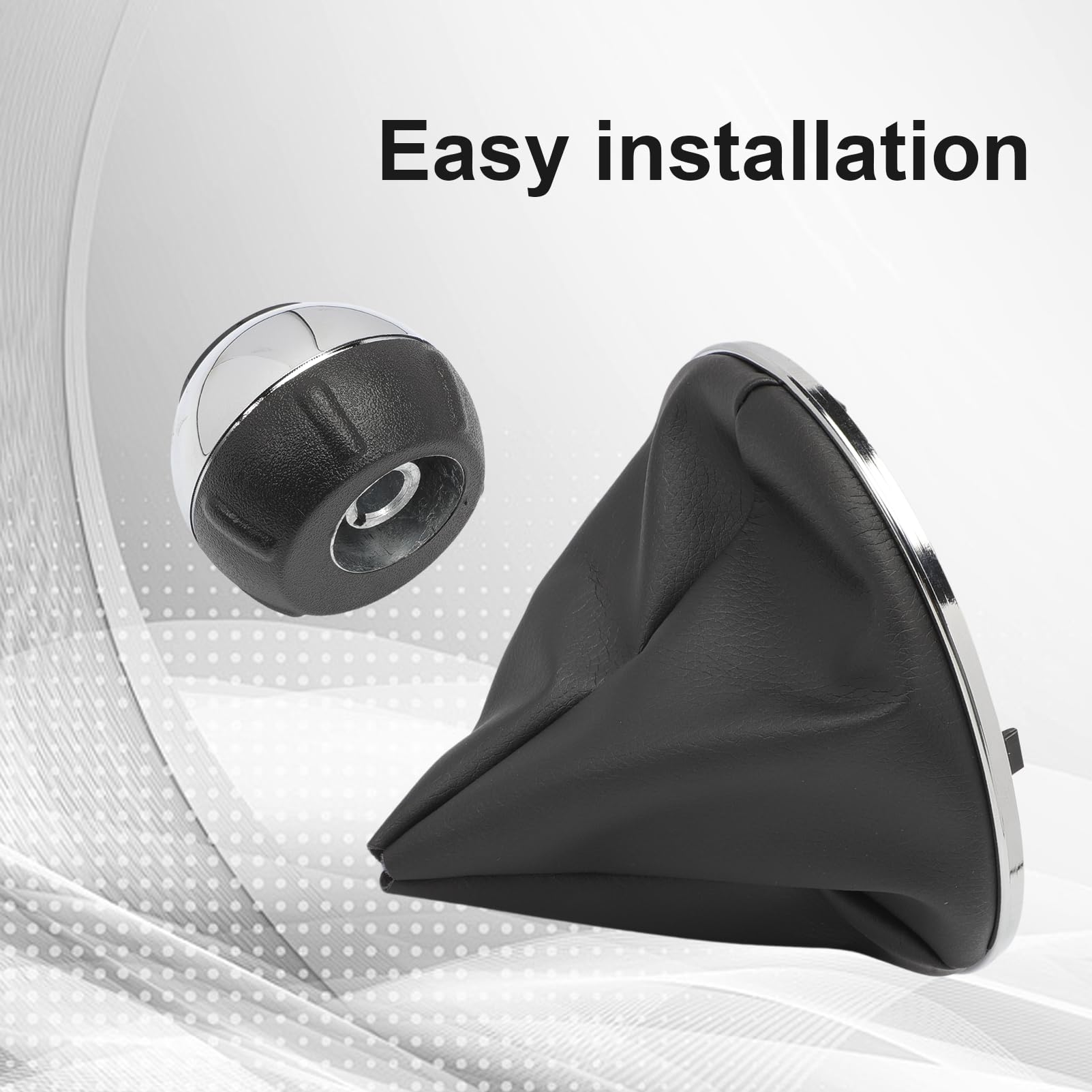 Pommeau De Levier De Vitesse Chromé 5 Vitesses Pour Fiat 500 (2012-2018) - Style Sport, Remplacement Direct, Facile à Installer, Look Moderne Pommeau De Levier Fiat 500