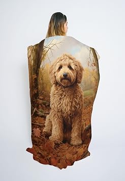 Labradoodle Dog Blanket Gift Blanket for Bed Large Throw Blankets 60 x 80