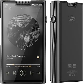 SHANLING M8T Flagship Digital Audio Player,MP3/MP4 Player,Dual JAN6418 Tubes+Dual 4191EQ DAC+Dual 4499EX AMP,Android 13,Qualcomm 665 CPU,6GB RAM+128GB ROM,768kHz/32bit,DSD1024,1125mW@32,6-in Screen
