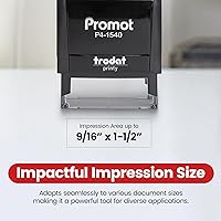 Vista 5 de Promot Void Self Inking Rubber Stamp - Refillable Stampers for Office - Business, Accounting, Bookkeeping, Coding, Legal, Notary, Work, Ordering