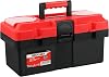 MAXPOWER 14-inch Toolbox, Plastic Tool Box Tool Chest Storage Case Organizer Included Removable Tray with Lock Secured
