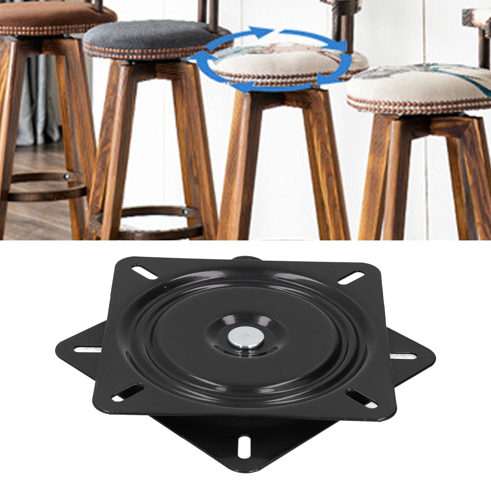 Faceuer Turntable Ball Bearing, Heavy Duty Bar Stool Rotating Table Bar Chair 360° Rotation for Swivel Chair - Image 3