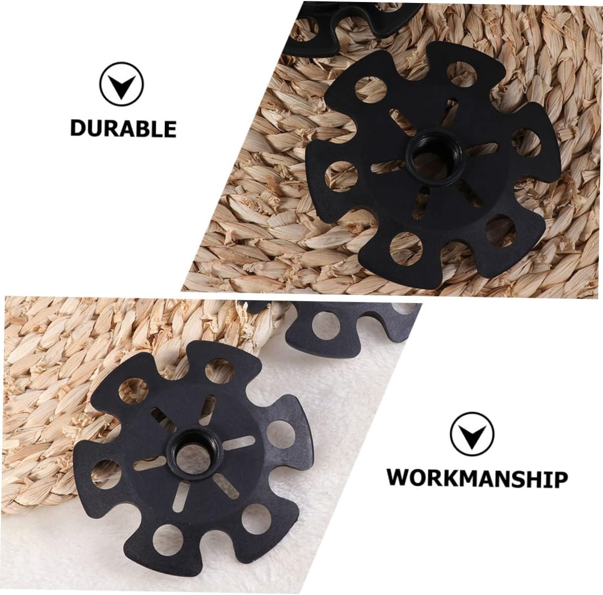 12pcs Snowflake Trekking Pole Hiking Pole Protectors Easy Install Detach -Skid Seasons Essential Trekking Accessories for Outdoor Adventures