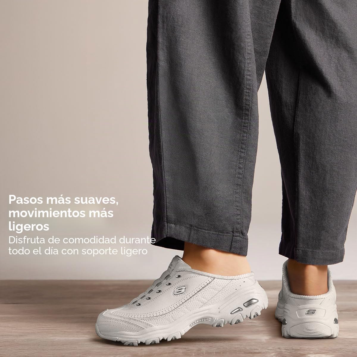 Skechers Sport D'lites Resbalã³n-en la Zapatilla de Deporte de la Mula
