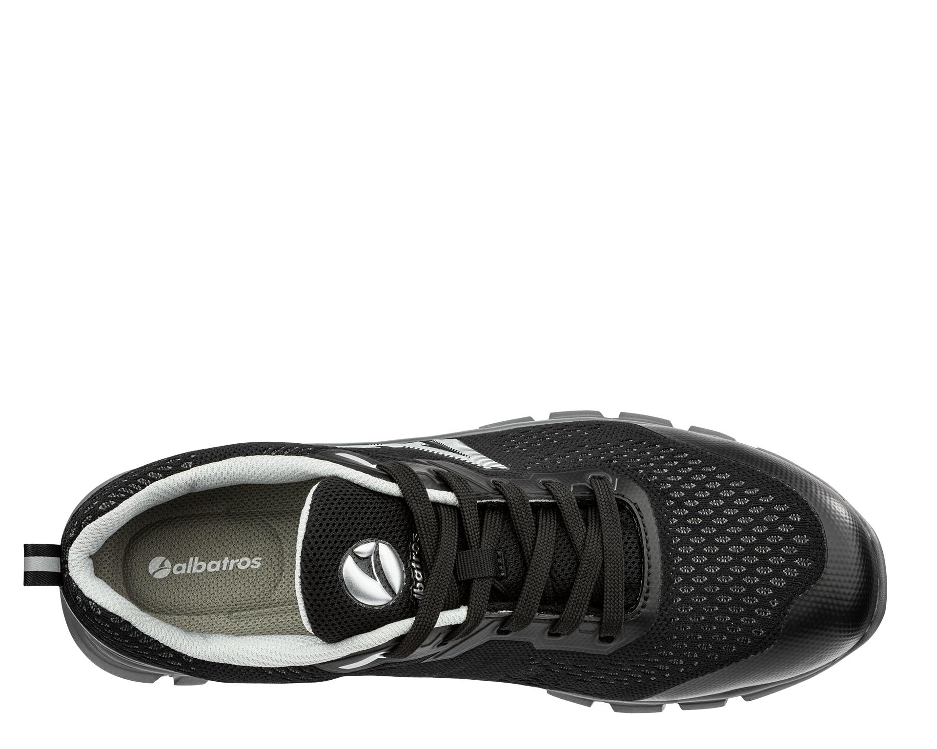 ALBATROS Levitate Low S1PS SR buty ochronne męskie, lekkie, oddychające, antypoślizgowe, bez metalu, wegańskie buty robocze z włókna szklanego, szary, 42 EU