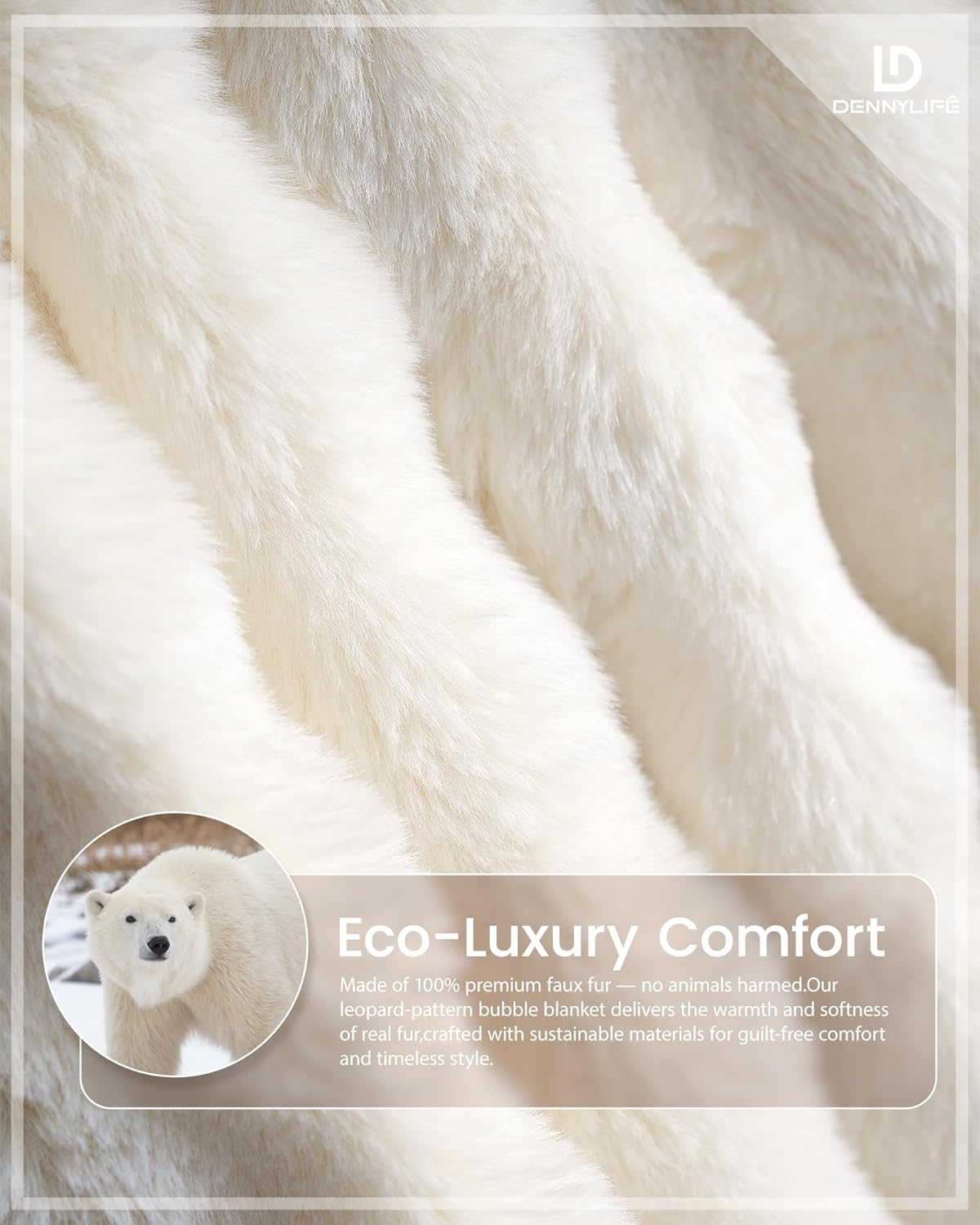 Faux Rabbit Fur Throw Pillow Covers 18×18, 2-Pack Fluffy Decorative Cushion Covers with Bubble Texture, Soft Plush Pillow Covers for Couch Sofa Bed & Living Room Décor - Image 3