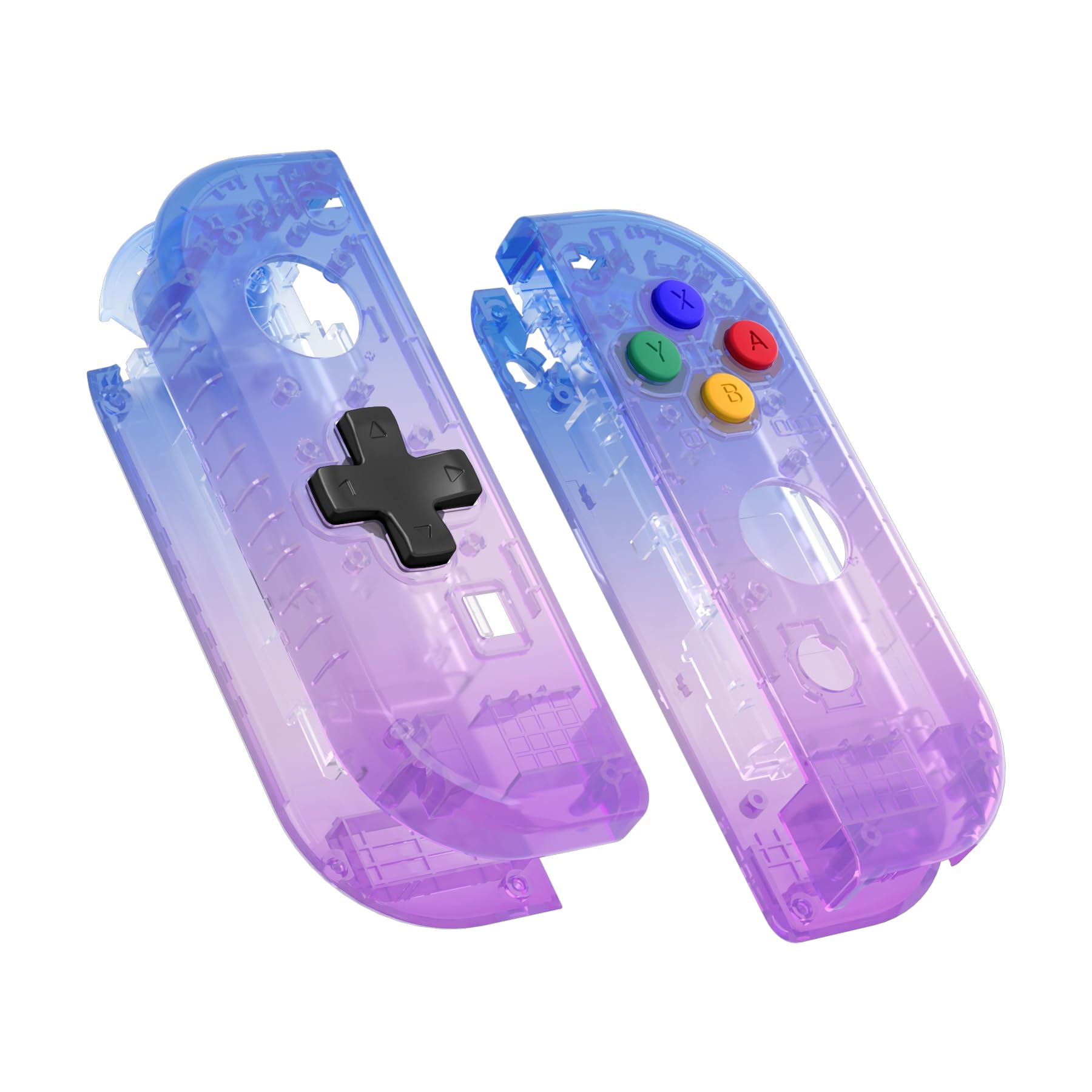 eXtremeRate Classics SNES Style Joy con Handheld Controller Housing (D-Pad Version) with Full Set Buttons, DIY Replacement Shell Case for Nintendo Switch Joycon & Switch OLED Joy con — view 23