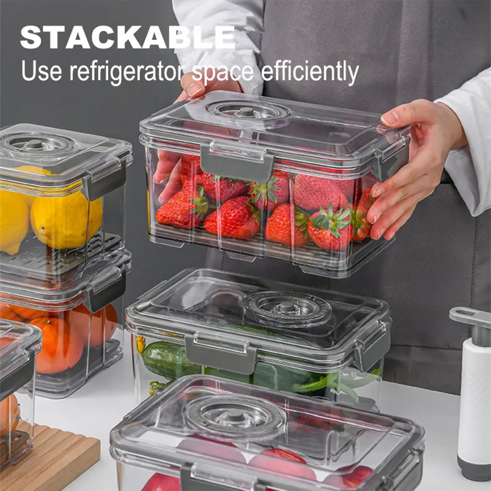 Contenitore Di Stoccaggio Ermetico – Contenitori Alimentari Sottovuoto Con