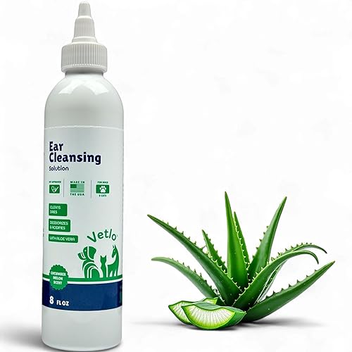 Miniatura 2 de Tratamiento de infección de oído para perros, limpiador de oídos con fórmula de aloe vera para limpiador de oídos para perros, evita infecciones,