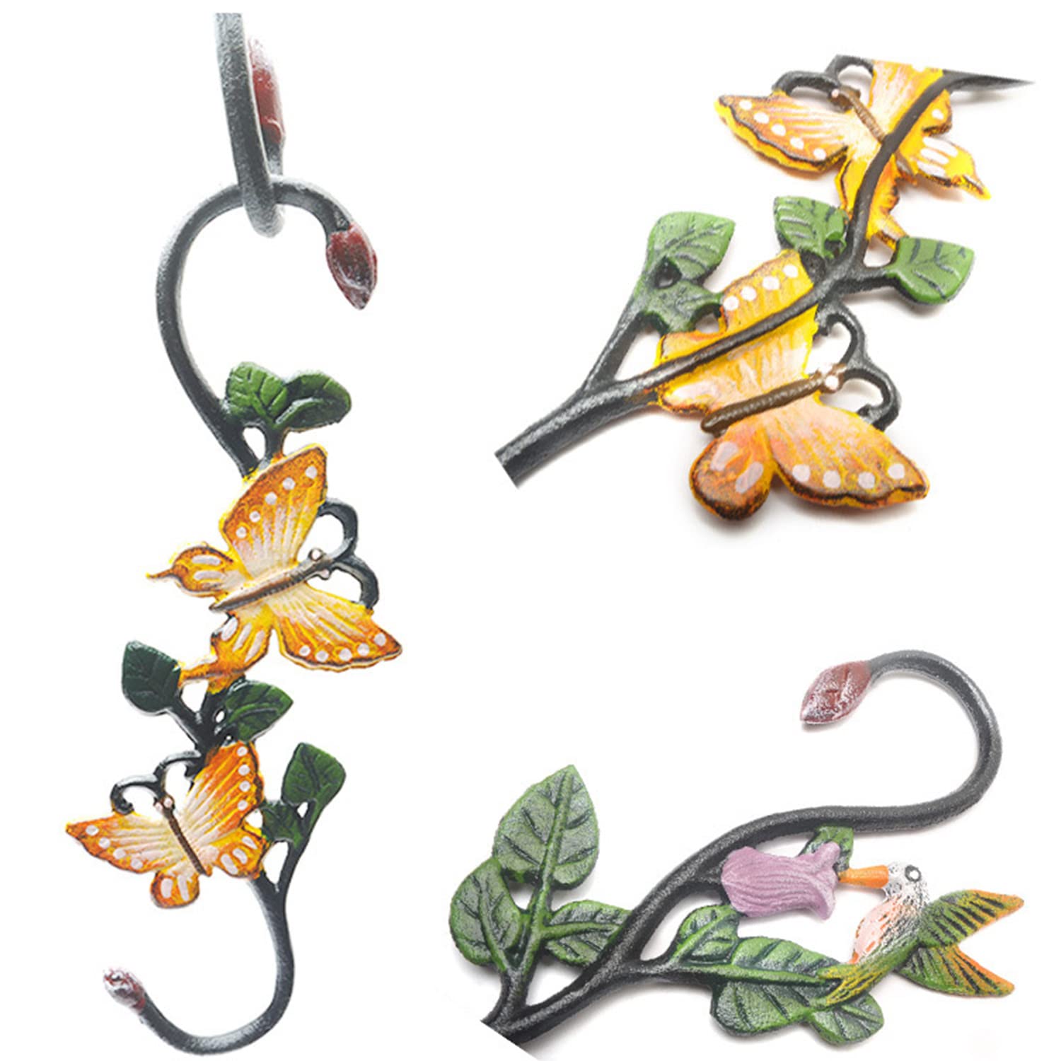 Cintres en forme de S en fonte pour plantes, crochet décoratif en S, pour extérieur, très résistant, paniers suspendus pour fleurs, rallonges de plantes, crochets en S pour suspendre les