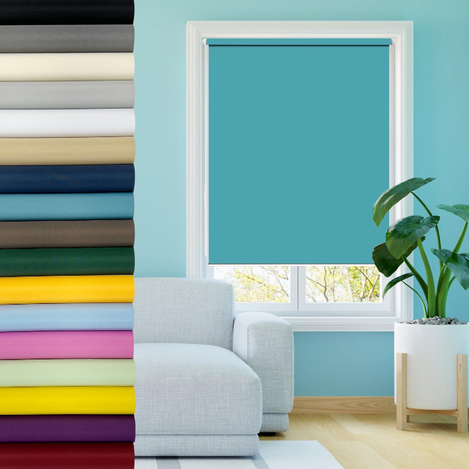 Amazon｜ロールスクリーン 調光 ゼブラブラインド 35 x 160 cm 調光