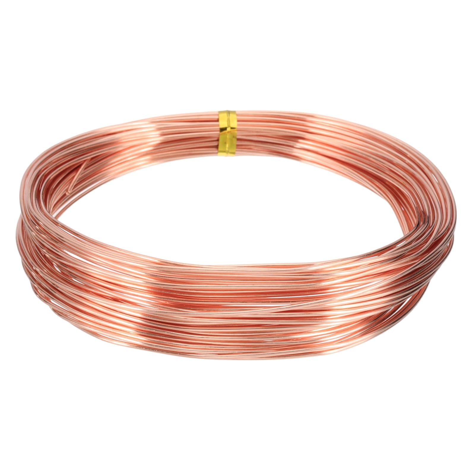 QUARKZMAN Filo Di Rame Solido Nudo Al 99.9%, Filo Di Rame Morbido Puro 12 Metri 18 Gauge (1mm) Per Artigianato Creazione Di Gioielli Giardinaggio Elettrocoltura (12m)