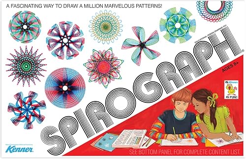 Miniatura 6 de Spirograph Juego retro de lujo – Artes y manualidades, juguetes para niños, suministros de arte, suministros de manualidades, kit de dibujo, arte en