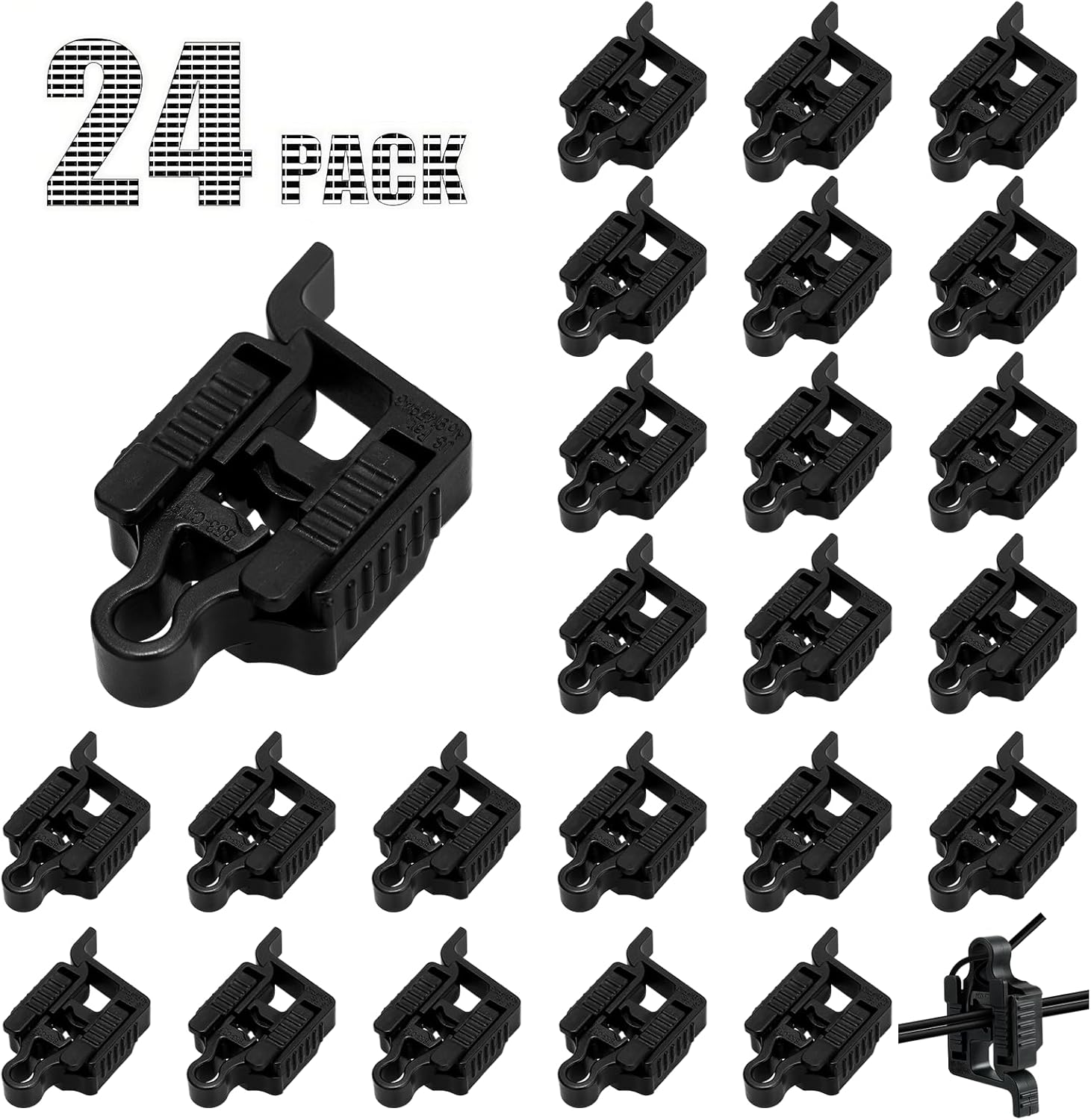 Gardencoin Low Voltage Wire Connector for Landscape Lighting, Waterproof Cable Connectors Compatible with 10/12/14/16/18 Gauge Cables for Pathway Light, Spotlight, In-ground Light, UL Listed(24 Pack)