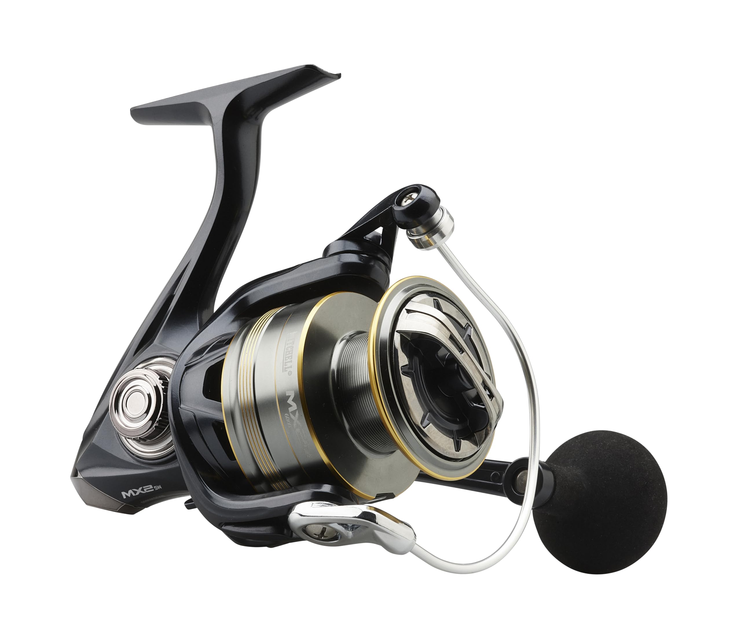 Mitchell Carrete Giratorio de Agua Salada MX2: el Carrete de Pesca de mar Ideal para una Amplia Gama de Aplicaciones. Diseño Resistente a la corrosión y rodamientos de Acero Inoxidable 5+1 para un