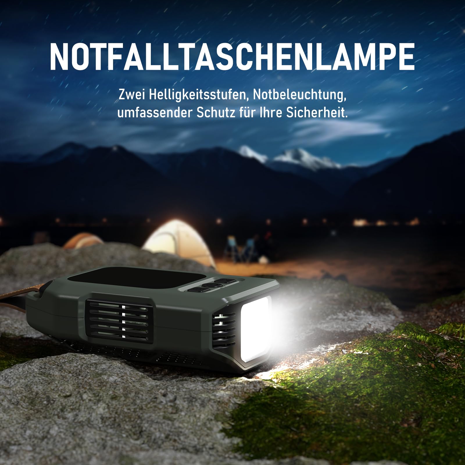 Tragbarer CO Melder für Reisen, Mini Kohlenmonoxid Detektor, 300 Stunden Akkulaufzeit, Thermometer Hygrometer, Warnfunktion, Notfalllampe, für Camping, Auto, drinnen und draußen