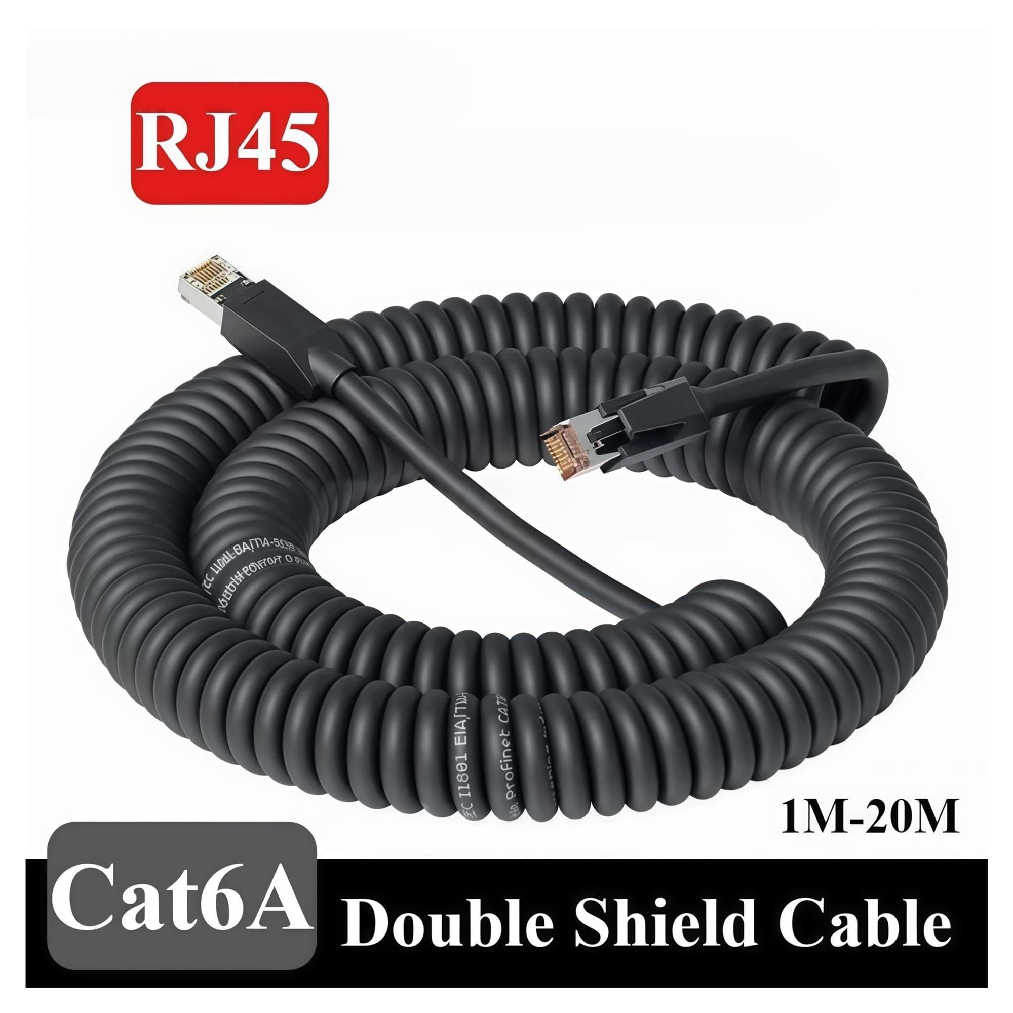 Cavo di rete industriale Cat6A, doppia schermatura ad alta flessibilità