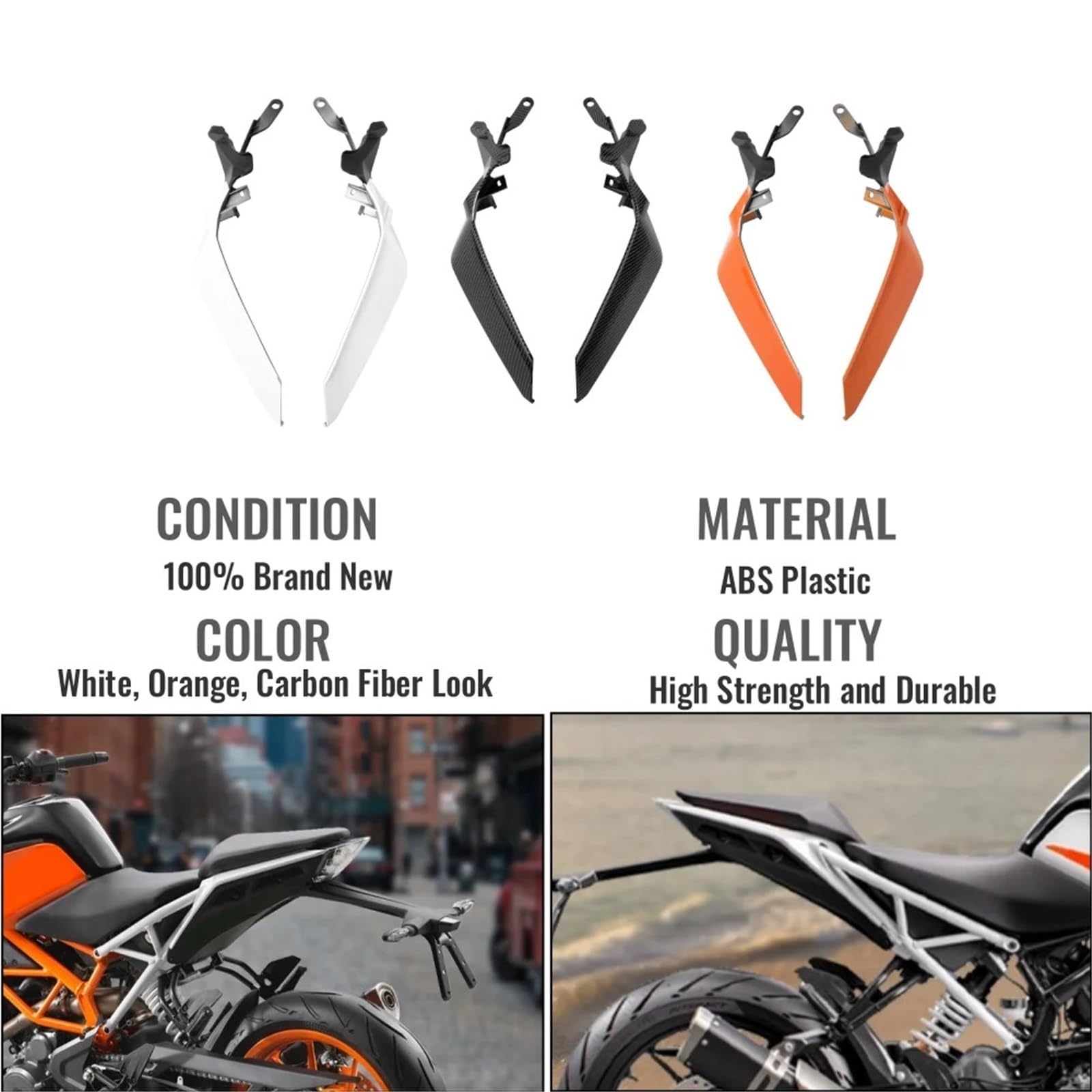 Osłona tylnego panelu bocznego siedzenia motocykla, osłona ochronna, pasuje do K/TM Duke 390 2017-2022 Motorcycle Cowl Fairing Cover