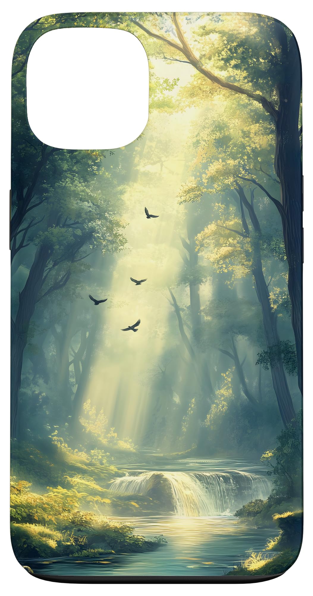 Forest Waterfall Serene Nature Case for iPhone 13