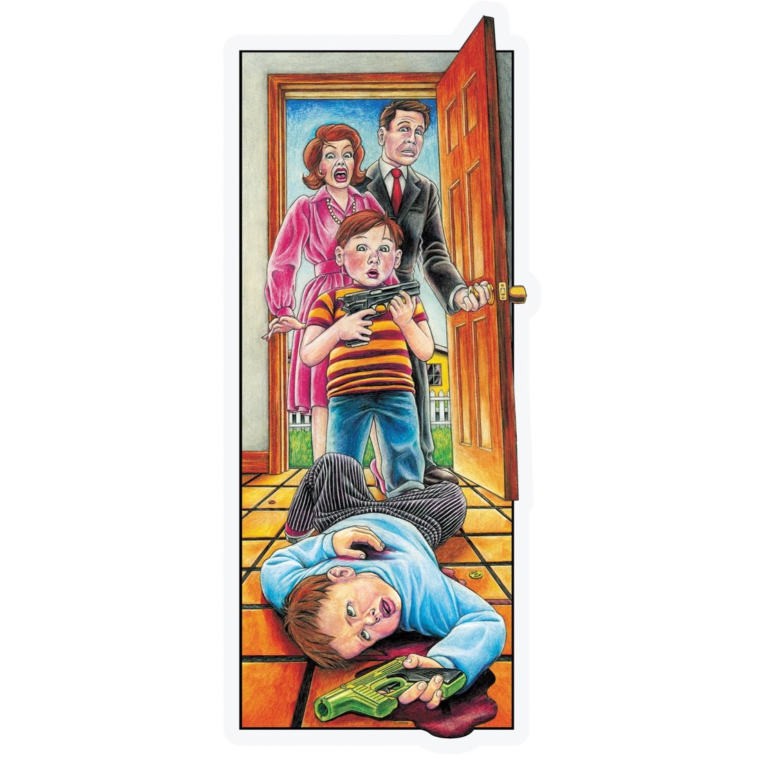 Blind Skateboards Guy Mariano Accidental Gun Death Sticker