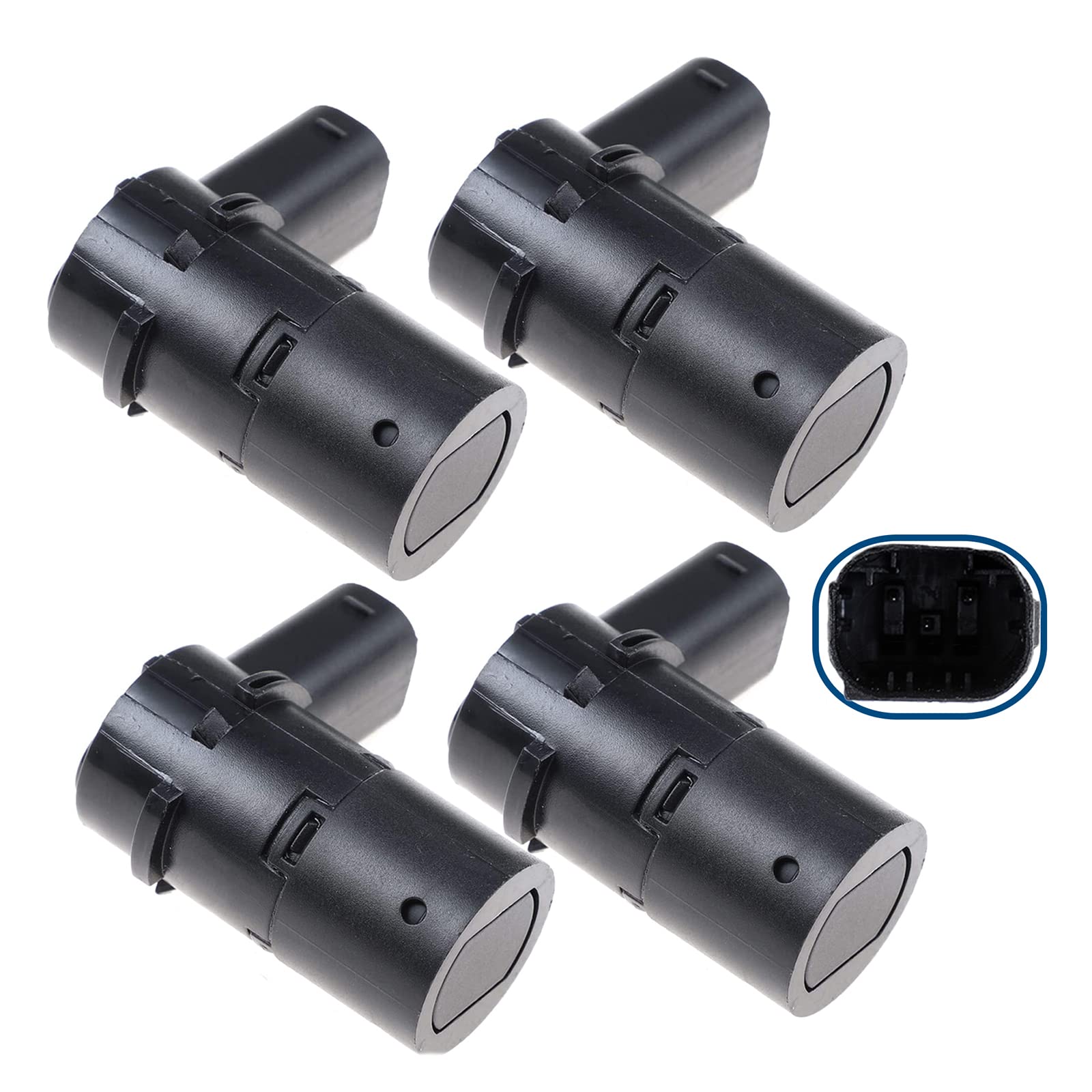 (Lot de 4) Capteurs Radar de Recul Aide Stationnement Arrière compatible pour C5 I 307 607-659001 9639945580