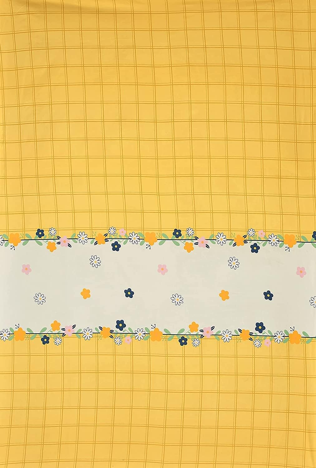 Avinya Diwan Set Covers - Yellow Printed Cotton -2 Avinya Diwan Set Covers - Yellow Printed Cotton -2
