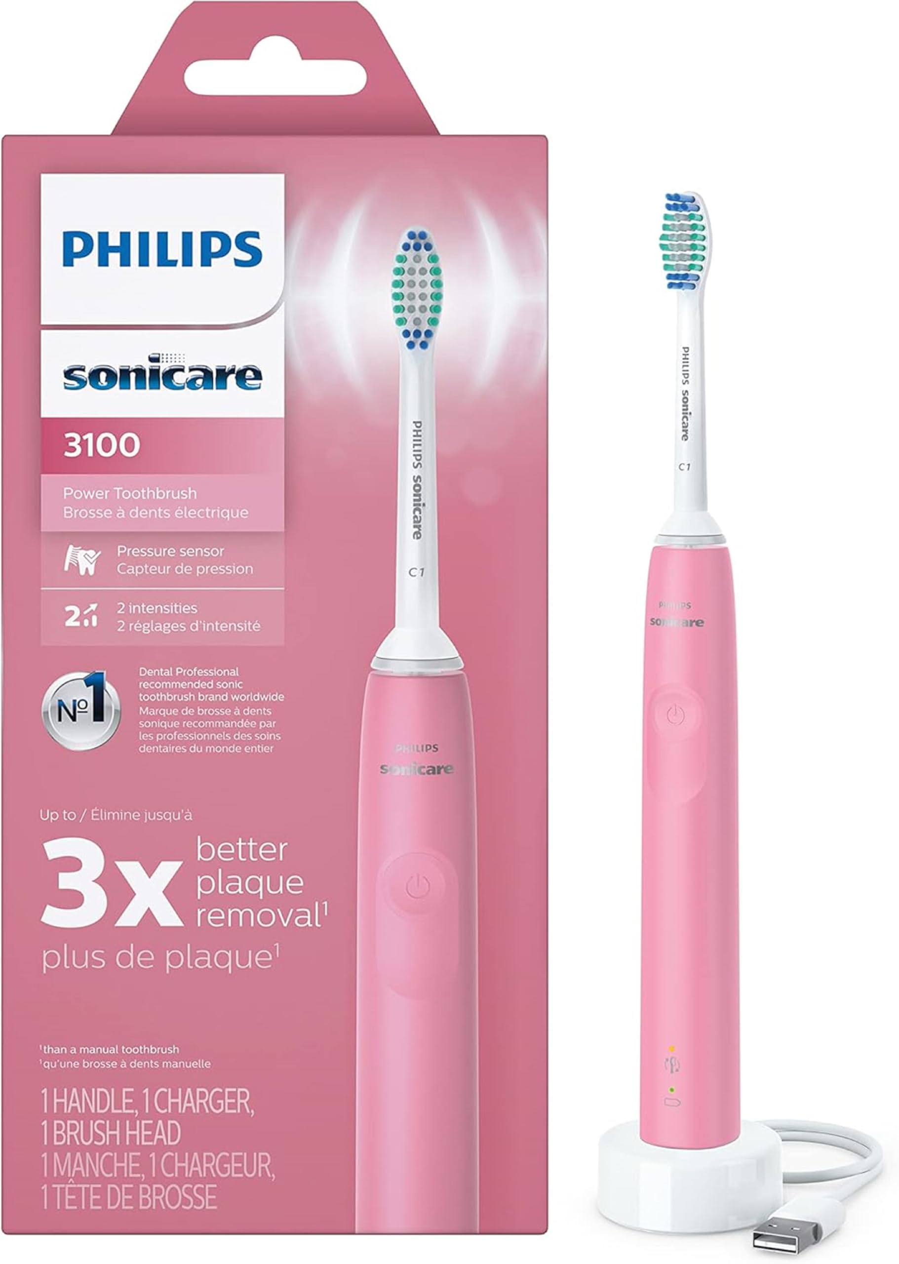 ProtectiveClean Removes More Plaque, Long lasting 4 day Battery Life Rechargeable Electric Toothbrush