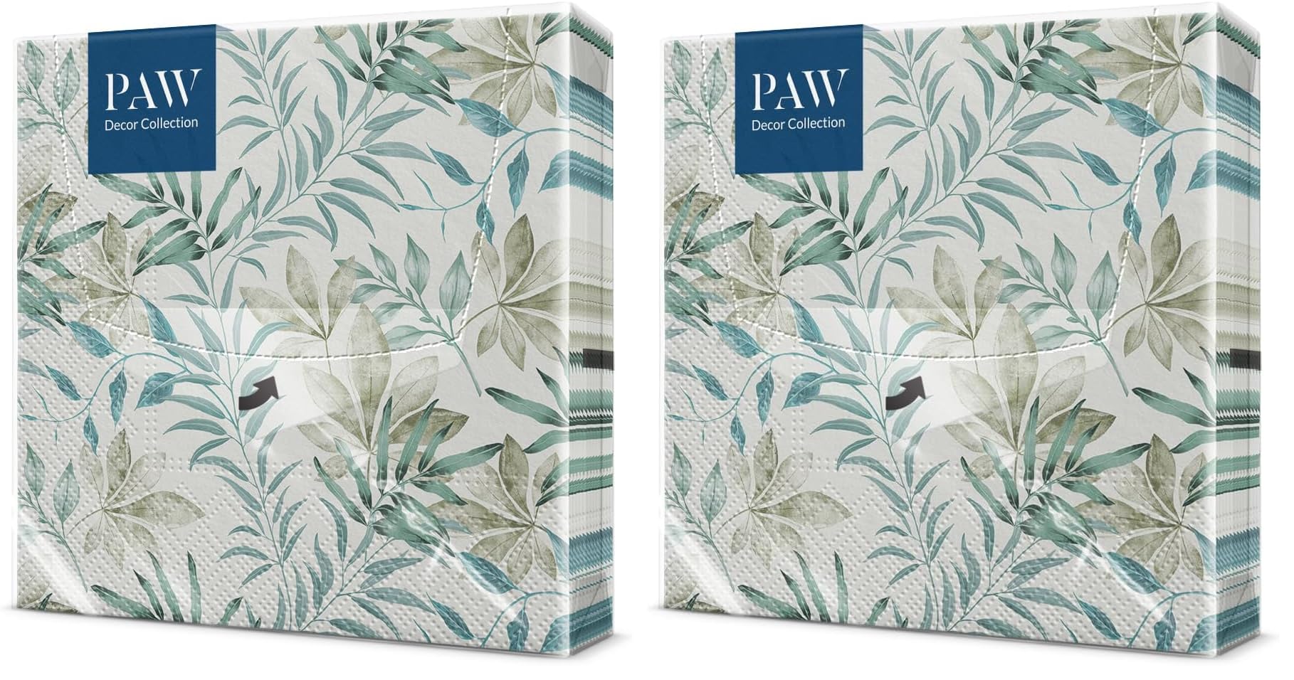 PAW - Servilletas Papel 3 Capas (33 x 33 cm) I 20 Unidades I Diseño de Naturaleza I Servilletas Papel Decoradas para Cumpleaños, Fiesta, Decoupage I Color: Peacock — view 18