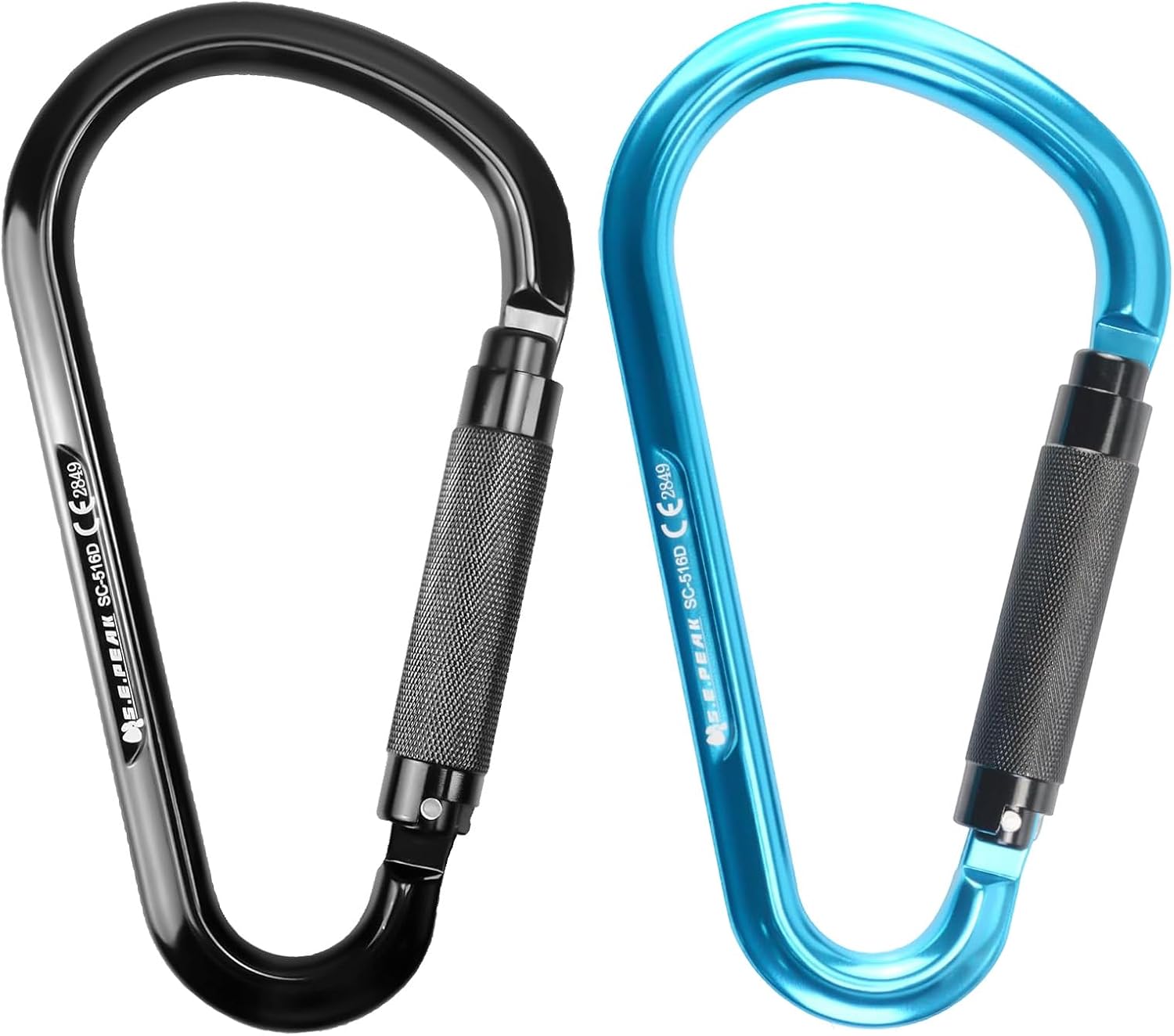 22kN Heavy Duty Large Carabiner, Professional CE Certified Big Carabiners for Outdoor Climbing