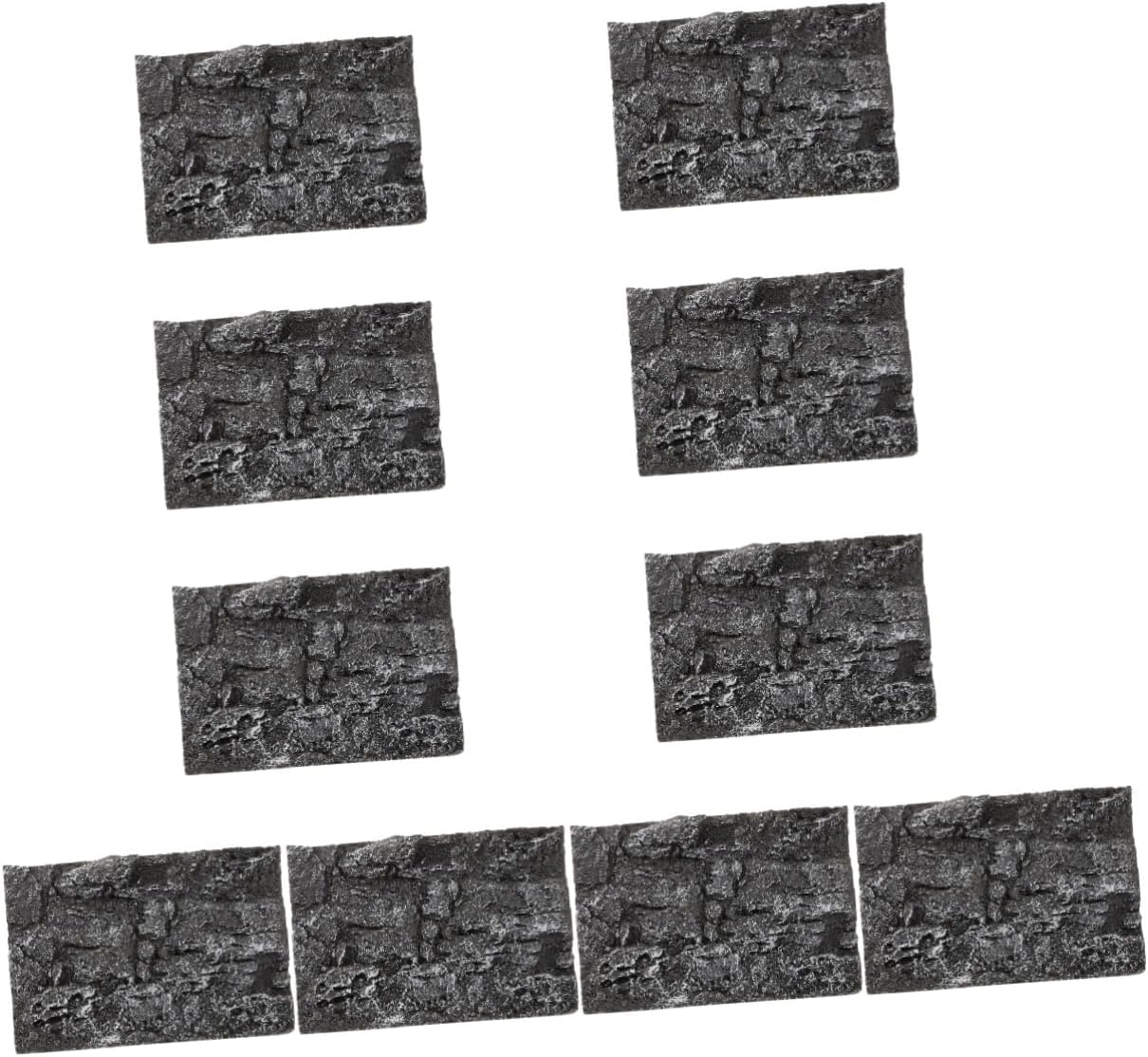 ABOOFAN 10pcs Reptile Tank Background Lightweight Pu Rock Decorative Backdrop for Snake Terrarium Realistic Habitat Design for Fish Tank Aquarium and Room Decor