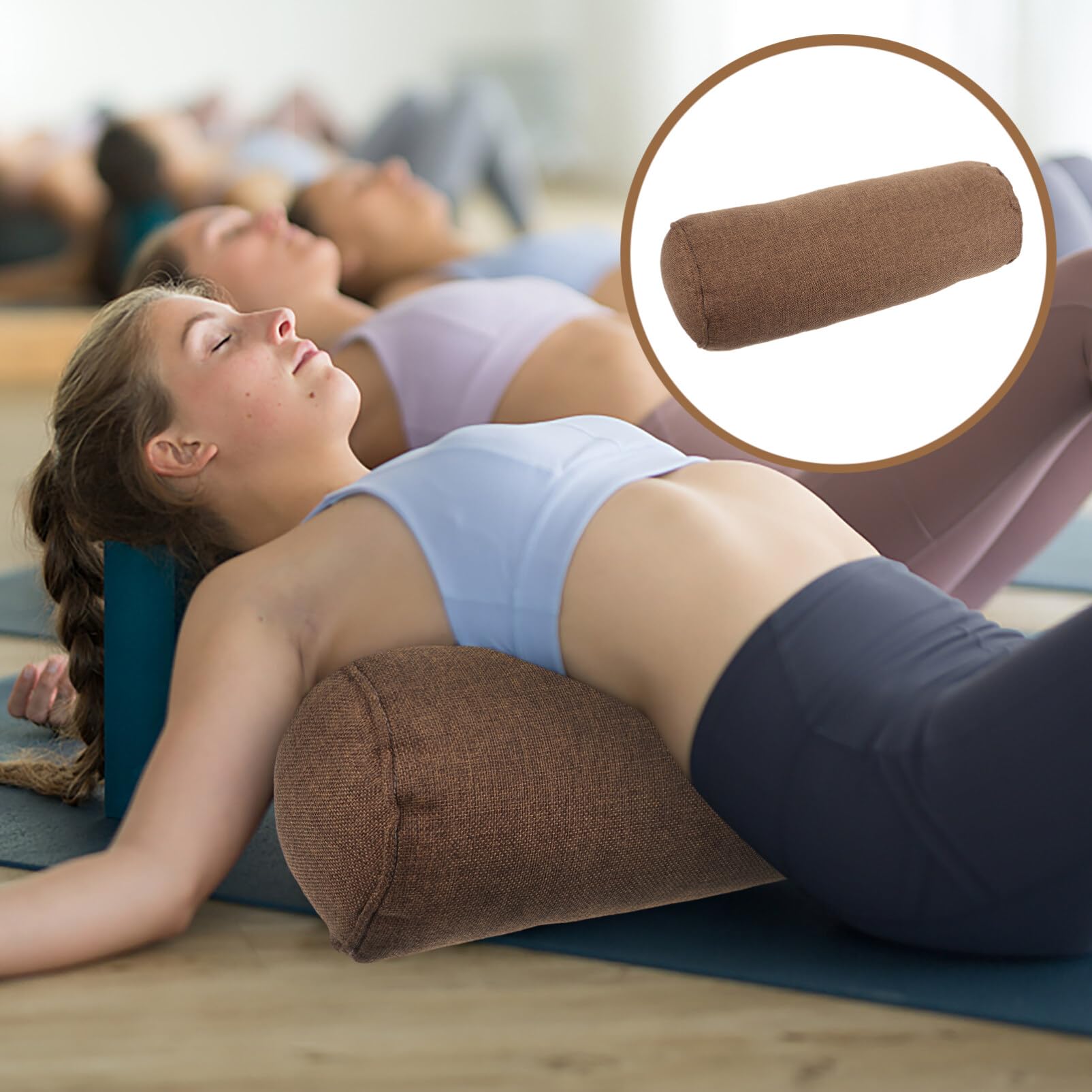 GANAZONO Yoga Bolster, Yoga Bolster Yastık Pamuk Yoga Yastık