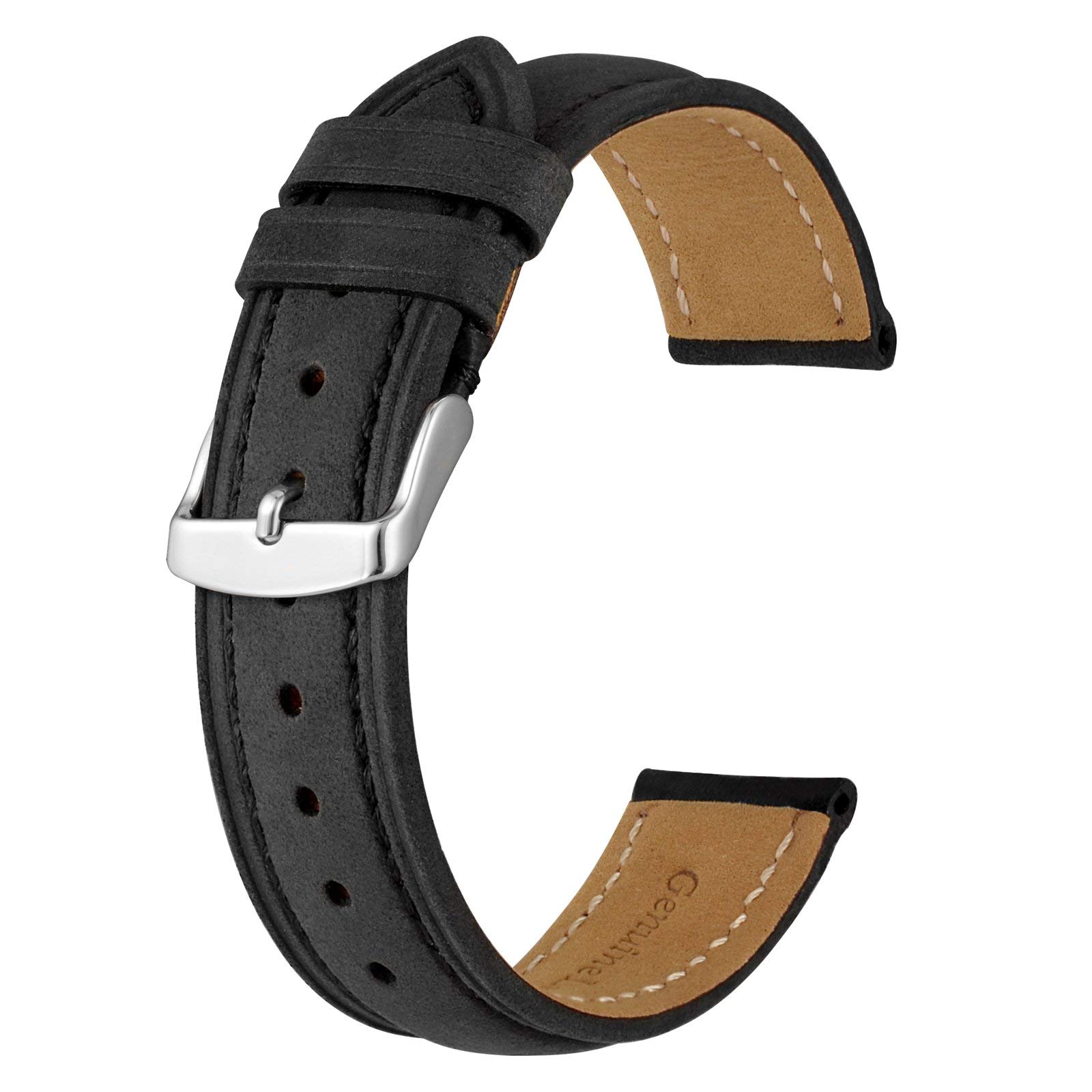 BISONSTRAPWatch Strap, Vintage Leather Replacement Bracelet, Band Width-14mm 15mm 16mm 17mm 18mm 19mm 20mm 21mm 22mm 23mm 24mm