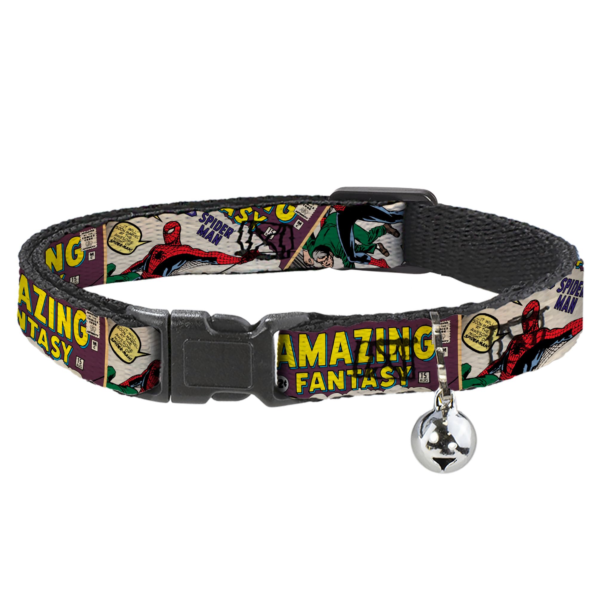 Collar de gato Breakaway Spider-Man Marvel con cierre de seguridad 1