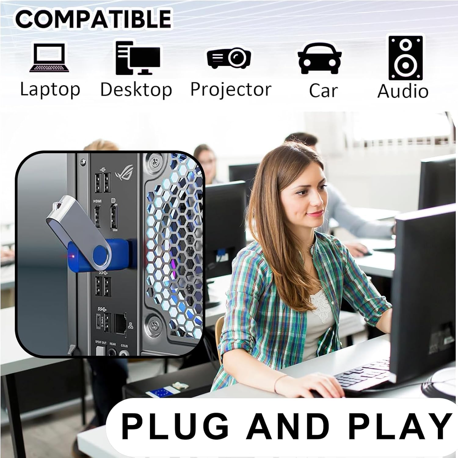 4GB USB Flash Drives 20 Pack 4 GB Thumb Drive TATMOHIK 2.0 USB Drives Bulk 4GB Swivel Design Flash Drive Pack with LED Indicator 4 Gig Jump Drive Pack, USB Stick, Memory Stick, Pen Drive, Blue Color