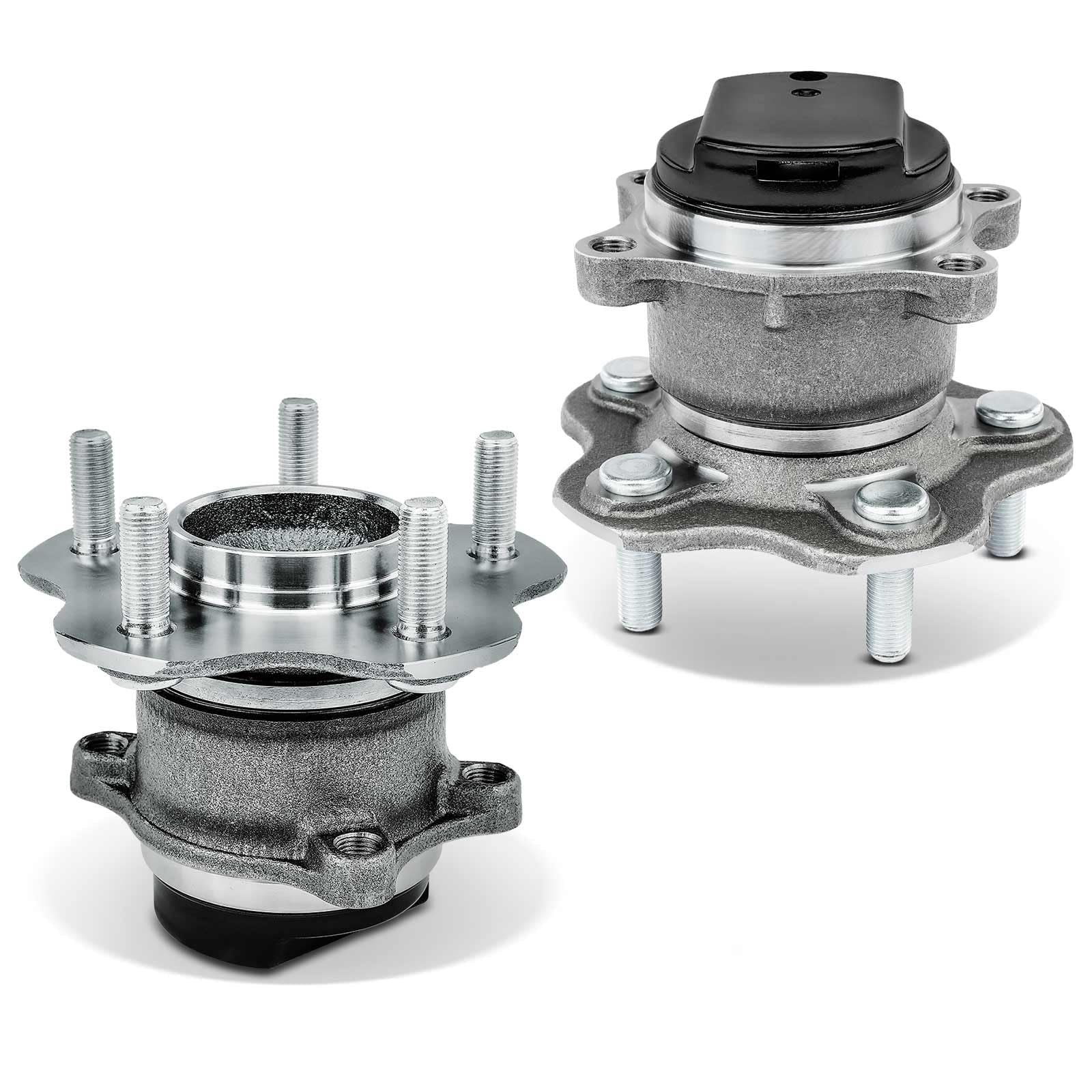 Frankberg 2x Cuscinetti ruota Posteriore sinistra destra Ruota flangiata diametro 148 Con Anello magnetico ABS Compatibile con Qashqai +2 I J10 JJ10E NJ10 X-Trail T32 T32R 43202JG000