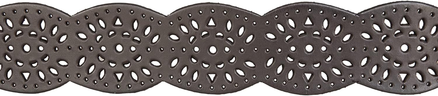 Lucky Brand Women's Embroidered Leather Belt | Stylish | Classic | Western-Inspired | American Heritage | Jean | Pant - Image 5