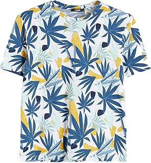 تيشرت برقبة دائرية ضيقة مزين بطباعة مصنوع من قطن الجيرسيه من ال سي وايكيكي للرجال