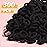YGDZ 300PCS Black Cotton Hair Ties: Mini Elastic Ponytail Holders and Seamless Hair Bands for Little Girls, Kids, and Toddlers