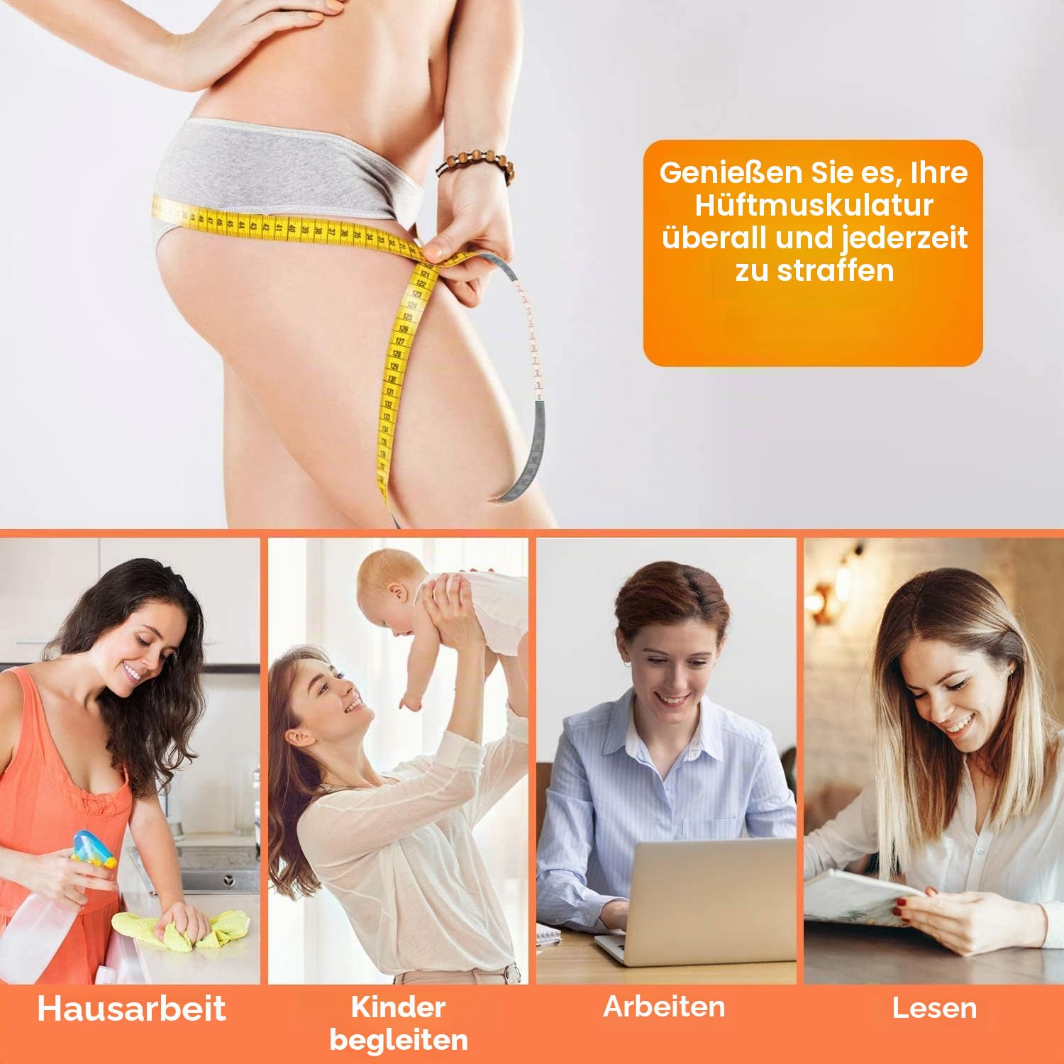 EMS Trainer trainingsgerät,Elektrostimulator für das Gesäß, EMS-Trainingsgerät zur gezielten Stimulation der Gesäßmuskeln, Muskelentwicklung, Hüfttrainer, Fitness Training für Frauen des Gesäßes
