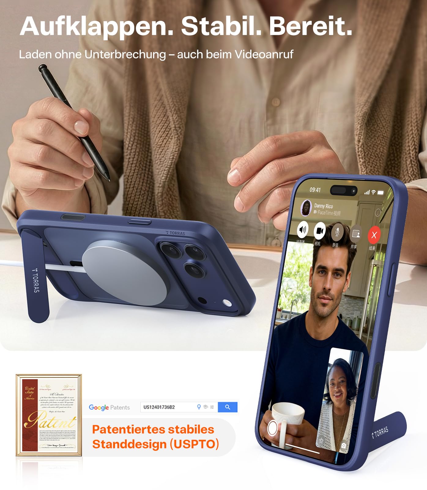 TORRAS iPhone 17 Pro MagSafe Hülle und Sichtschutz Panzerglas Set