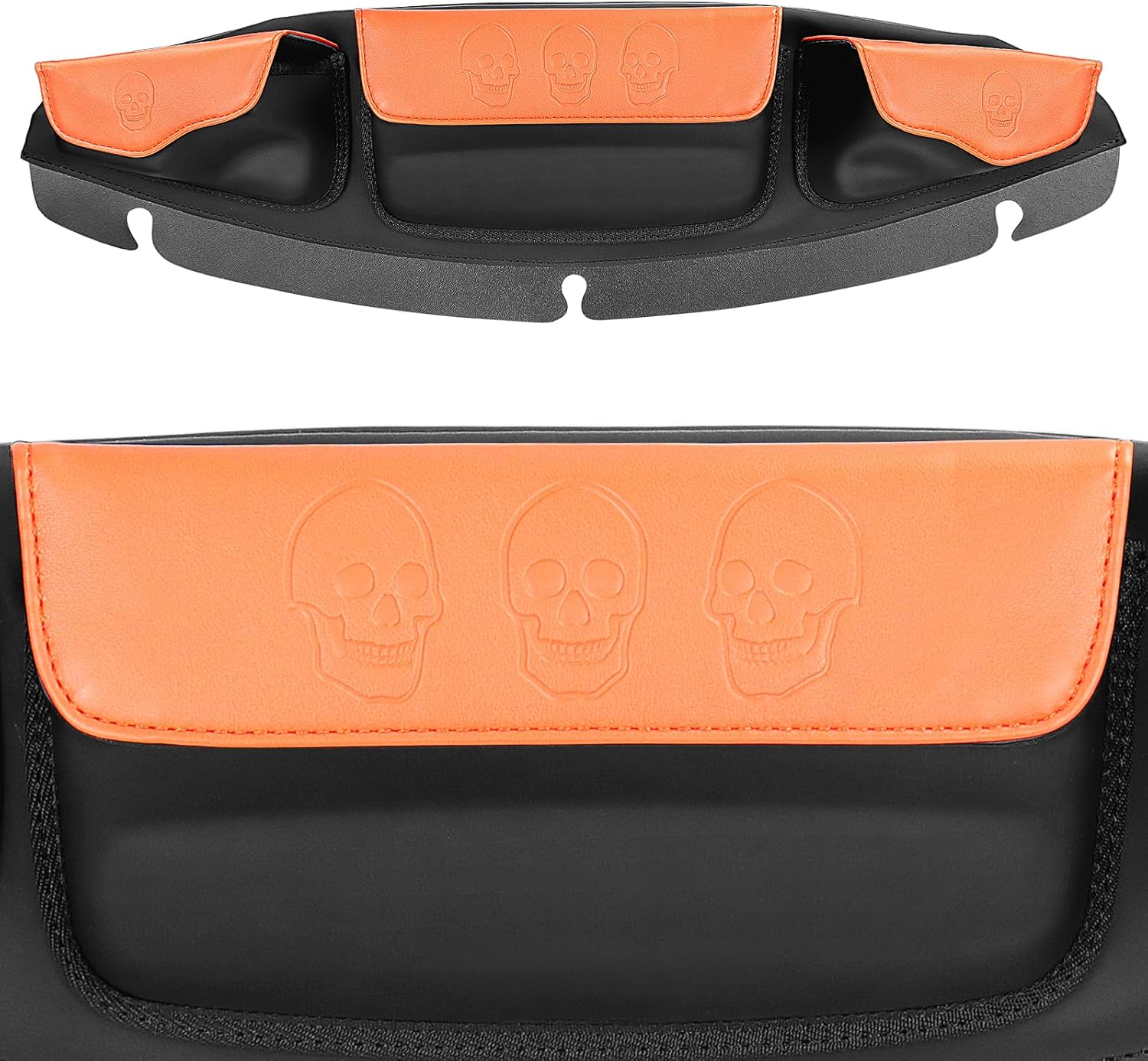 Quixofiber Motorcycle Windshield Bag PU Leather Three