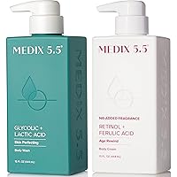 Vista 13 de Medix 5.5 Gel de Limpieza Corporal Exfoliante de Ácido Glicólico + Ácido Láctico Borrador de Protuberancias KP Exfoliante AHA para el Cuidado