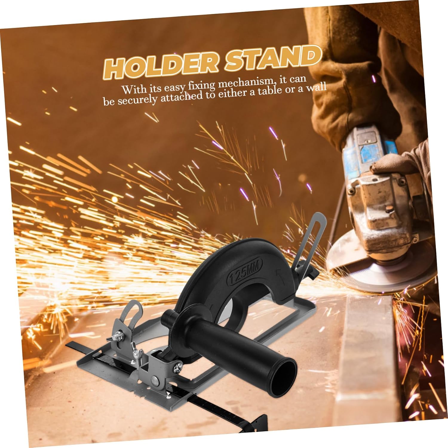 Angle Grinding Fixed Holder Stand Sturdy Plastic Metal Bracket for Angle Grinder and Bench Tool Rest