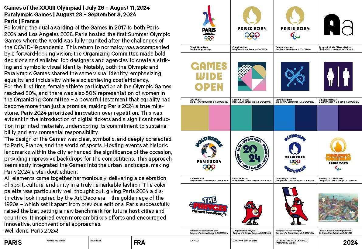Olympic Games. Paris 2024: The Design