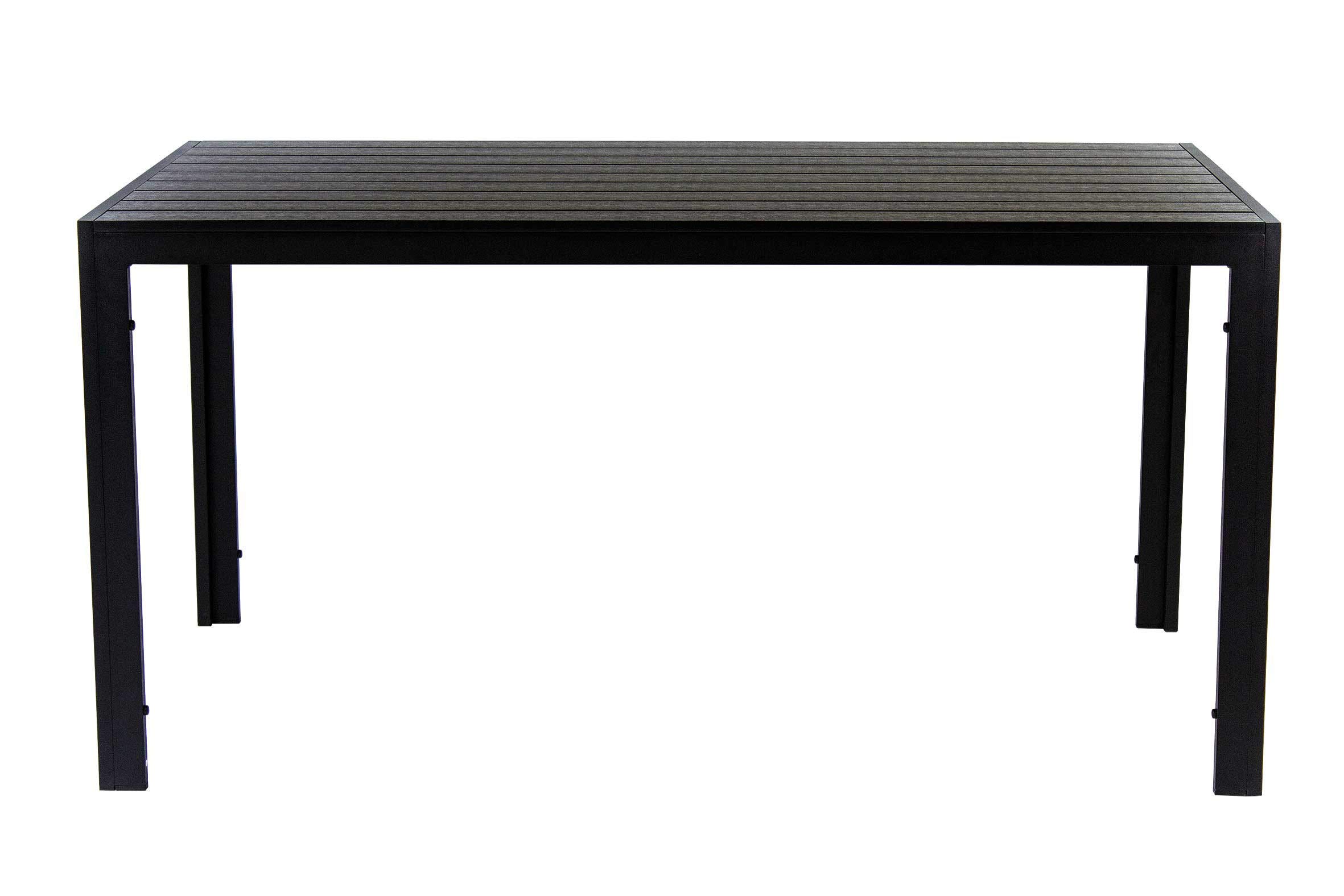 AVANTI TRENDSTORE - Limana - Tavolo da giardino con telaio in metallo e piano tavolo in Polywood. Disponibile in 2 misure diverse (LAP 150x74x90 cm)