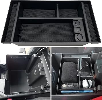 Compatible with Chevy Silverado 1500 Accessories/GMC Sierra 1500 2019-2022 Center Console Organizer Tray Fits for 2020-2023 Silverado/Sierra 2500 HD/3500 HD -Full Console Only Upper Organizer